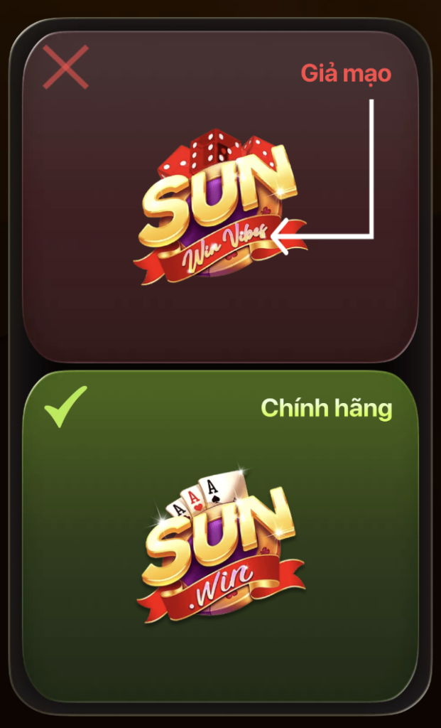 sunwin giả mạo